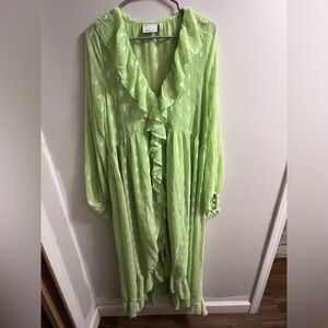 Lime green ASOS dress